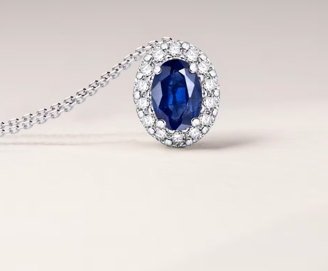 Cadena con Colgante de Zafiro y Diamantes  – Magic Dreams Collection