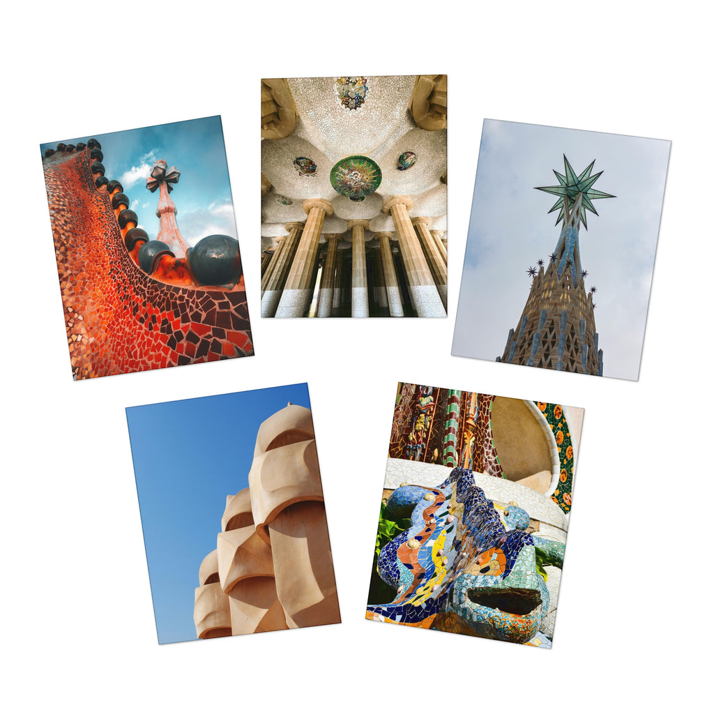 Postales fotográficas de arquitectura Modernista de Antoni Gaudí  (pack de 5) — Magic Dreams Collection