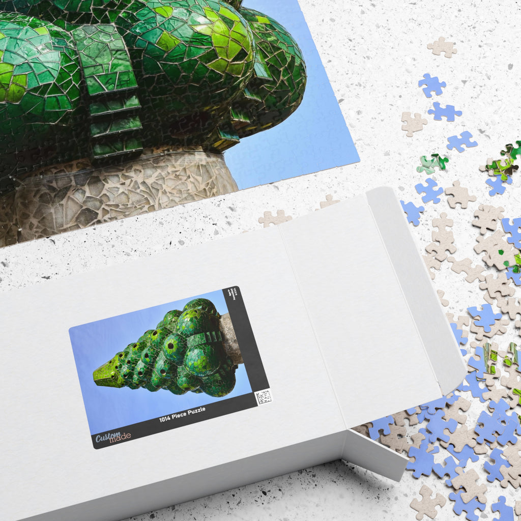 Rompecabezas de mosaico — Puzzle arquitectónico  inspirado en la chimenea verde del Palau Güell - Magic Dreams Collection