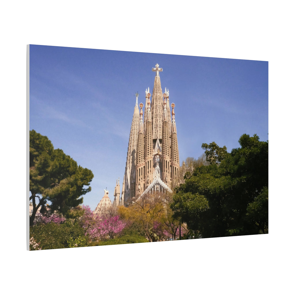 Lienzo mate de la Sagrada Familia de Barcelona — Bastidor de 3,18 cm (1,25") - Magic Dreams Collection