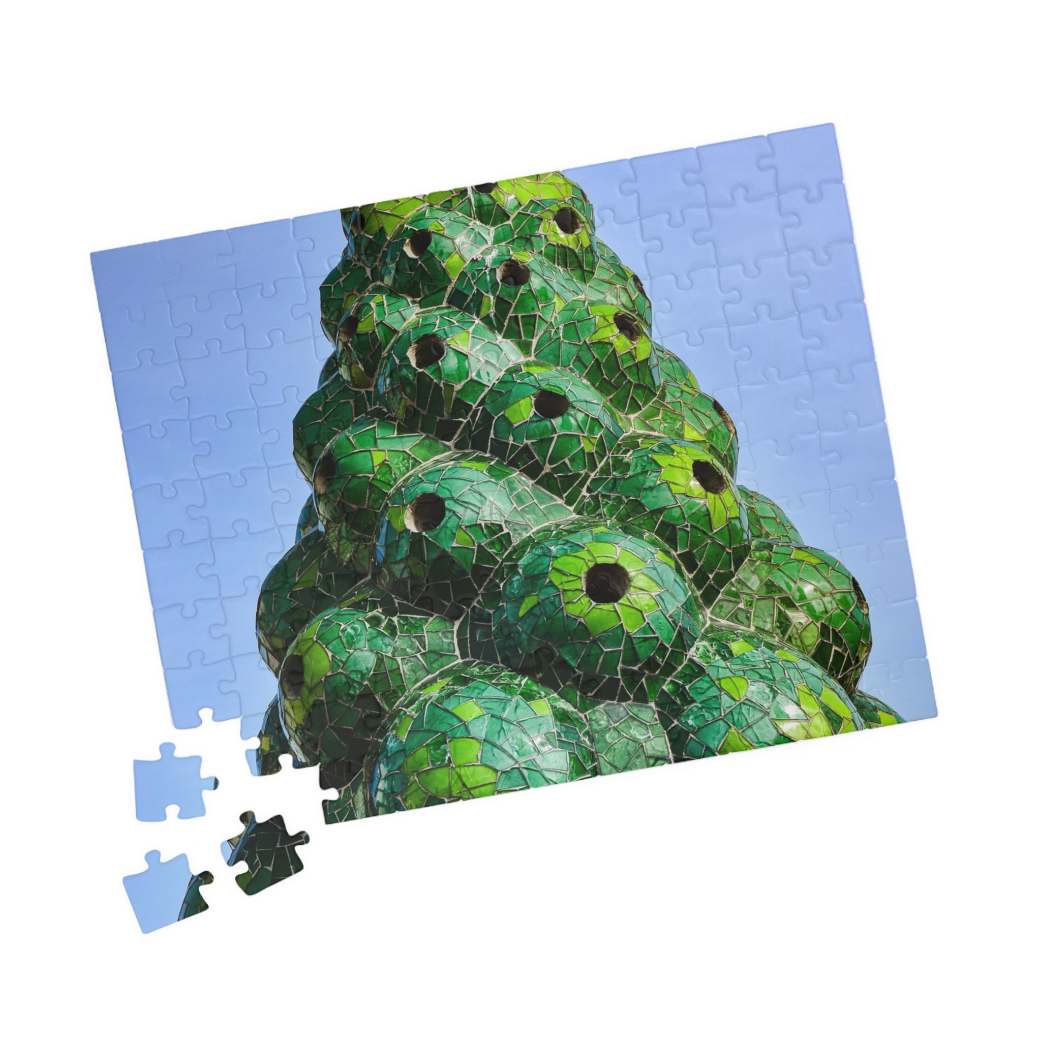 Rompecabezas de mosaico — Puzzle arquitectónico  inspirado en la chimenea verde del Palau Güell - Magic Dreams Collection