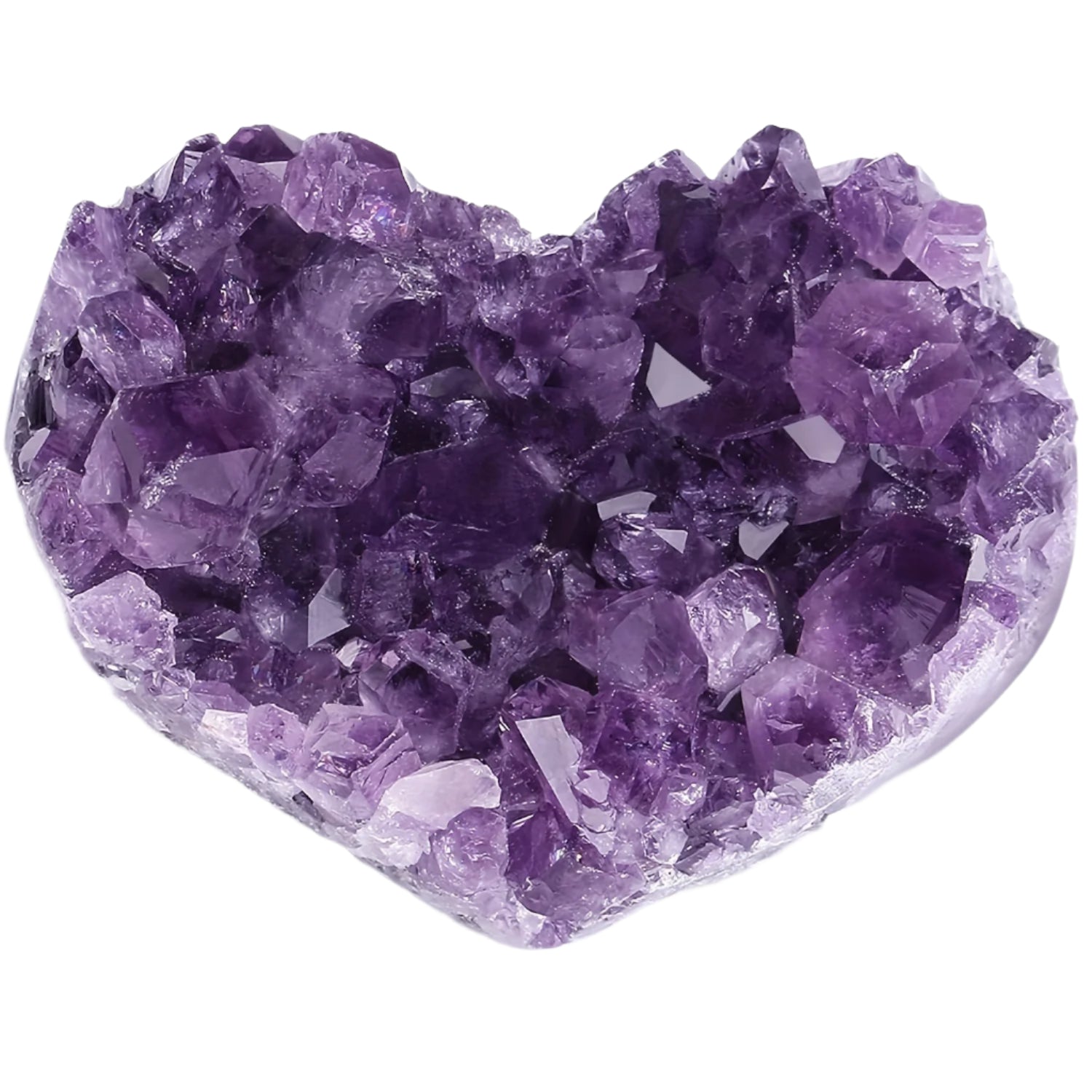 Amethyst Heart-Shaped Crystal Ornament for Home Decor & Gifts-0