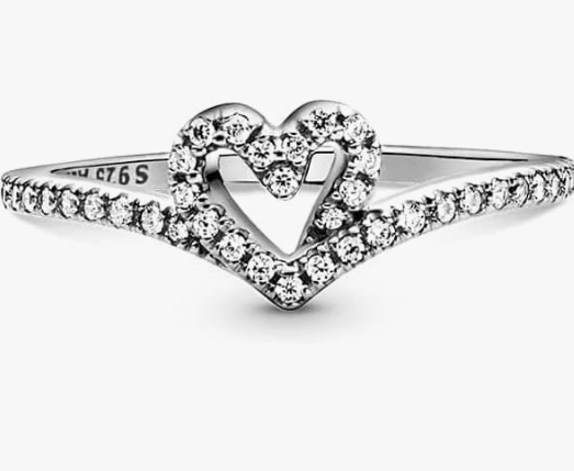 Anillo Corazón Espumoso en Plata de Ley – Pandora - Magic Dreams Collection