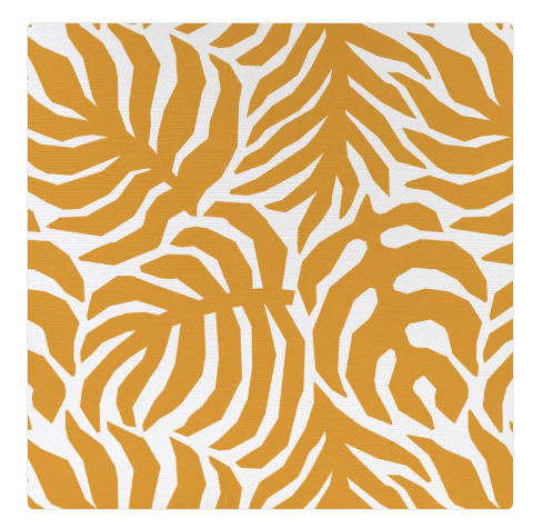 Funda de Cojín Coastal Fringe Casa Palms Gold & White 35×50 – Magic Dreams Collection