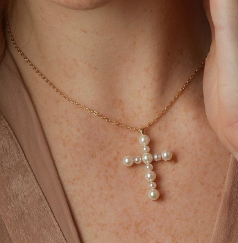 Charm Cruz Blanca Cruces – Majorica – Magic Dreams Collection