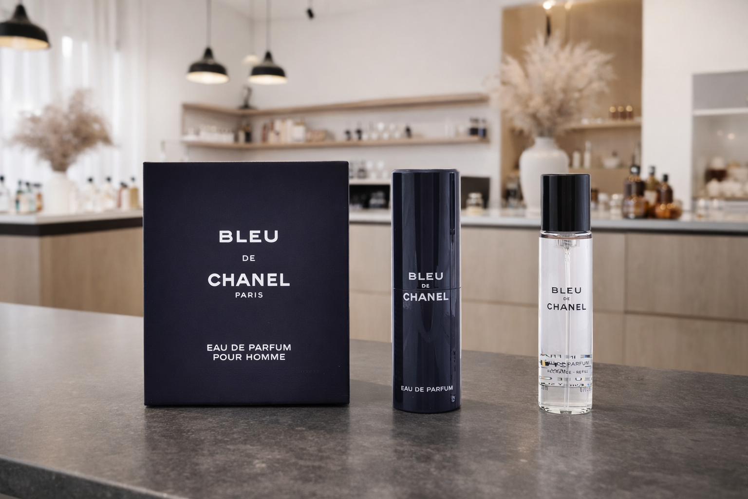 Bleu Eau de Parfum Refillable Travel Spray 3 x 20 ml (Magic Dreams Collection)