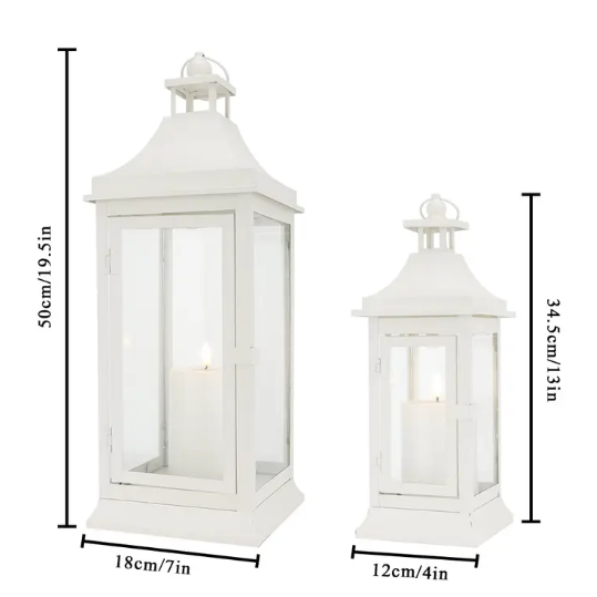 Set de Faroles Decorativos para Velas de Exterior 19.5” & 13” – Magic Dreams Collection