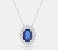 Cadena con Colgante de Zafiro y Diamantes  – Magic Dreams Collection