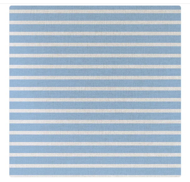 Funda de cojín Hampton con ribete y rayas — Azul claro (35 x 50 cm) (Magic Dreams Collection)