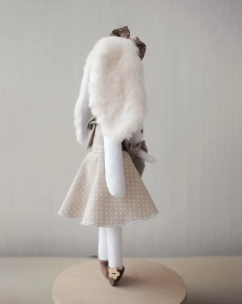 Muñeca Conejo Mamá y Bebé — 35 cm, hecha a mano (Magic Dreams Collection)