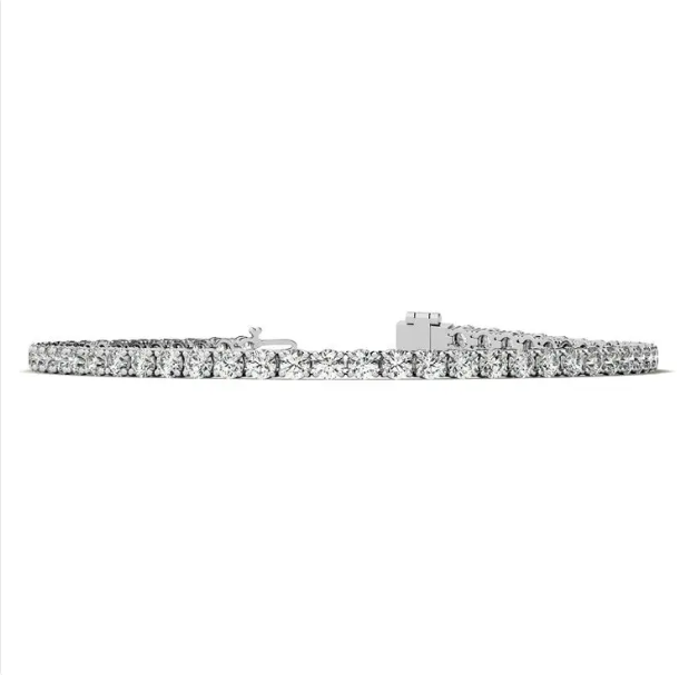 Pulsera Tennis de Diamantes Cultivados 12 CT — Oro Blanco 14K - Magic Dreams Collection