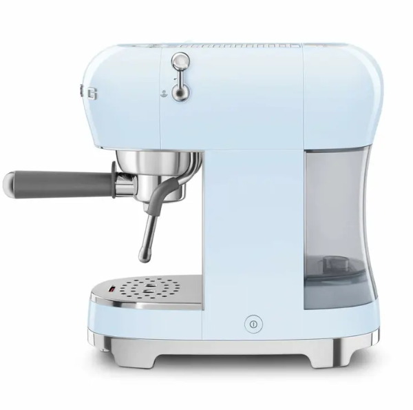 Cafetera Manual Smeg ECF02PBEU — Azul Retro, 15 Bares - Magic Dreams Collection