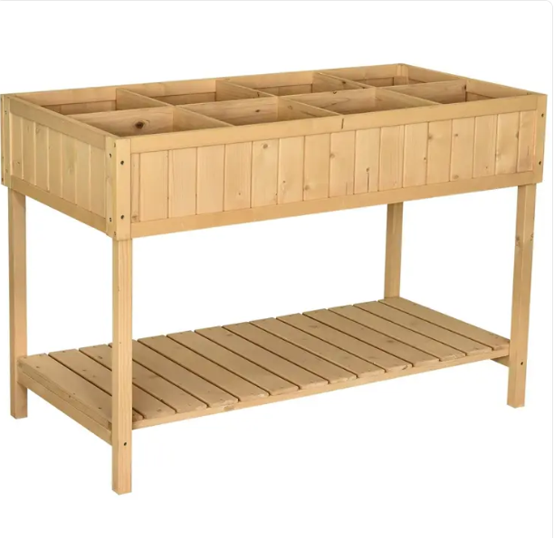 Jardinera Elevada de Madera de Abeto FarmHome – Magic Dreams Collection
