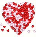50 Gemas Acrílicas en Forma de Corazón para Decoración de Mesa (Magic Dreams Collection)