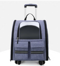 Transportín Portátil para Mascotas con Ruedas — Gris y Azul Claro - Magic Dreams Collection