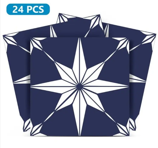Azulejo Decorativo Peel & Stick — Deep Blue Tile (Modelo B12) - Magic Dreams Collection