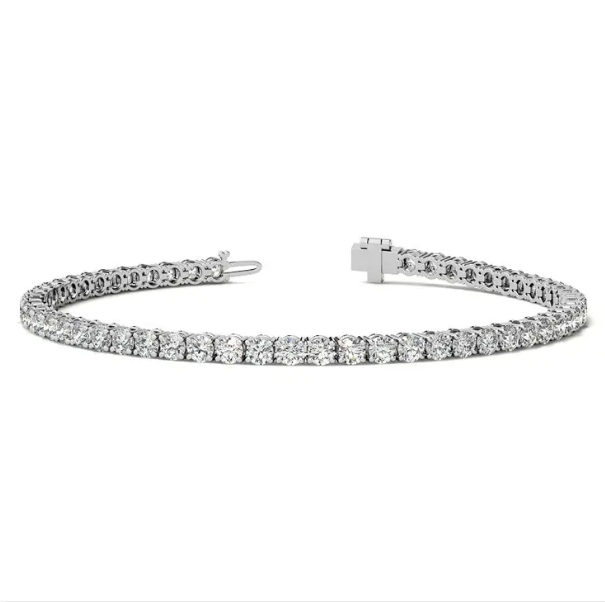 Pulsera Tennis de Diamantes Cultivados 12 CT — Oro Blanco 14K - Magic Dreams Collection