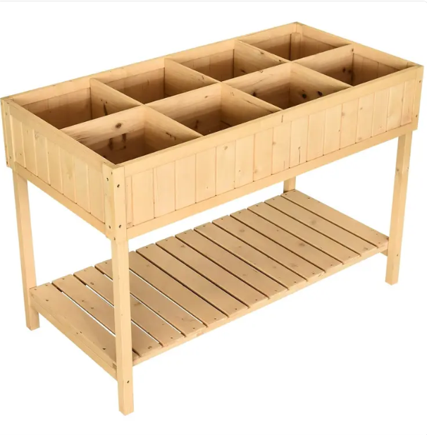 Jardinera Elevada de Madera de Abeto FarmHome – Magic Dreams Collection