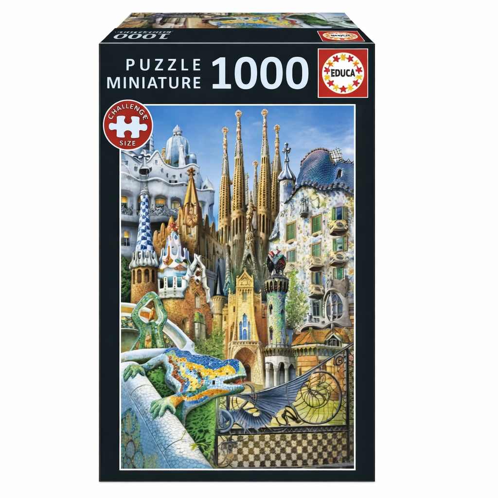 Puzzle Gaudí Collage Miniatura 1000 Piezas — Educa - Magic Dreams Collection