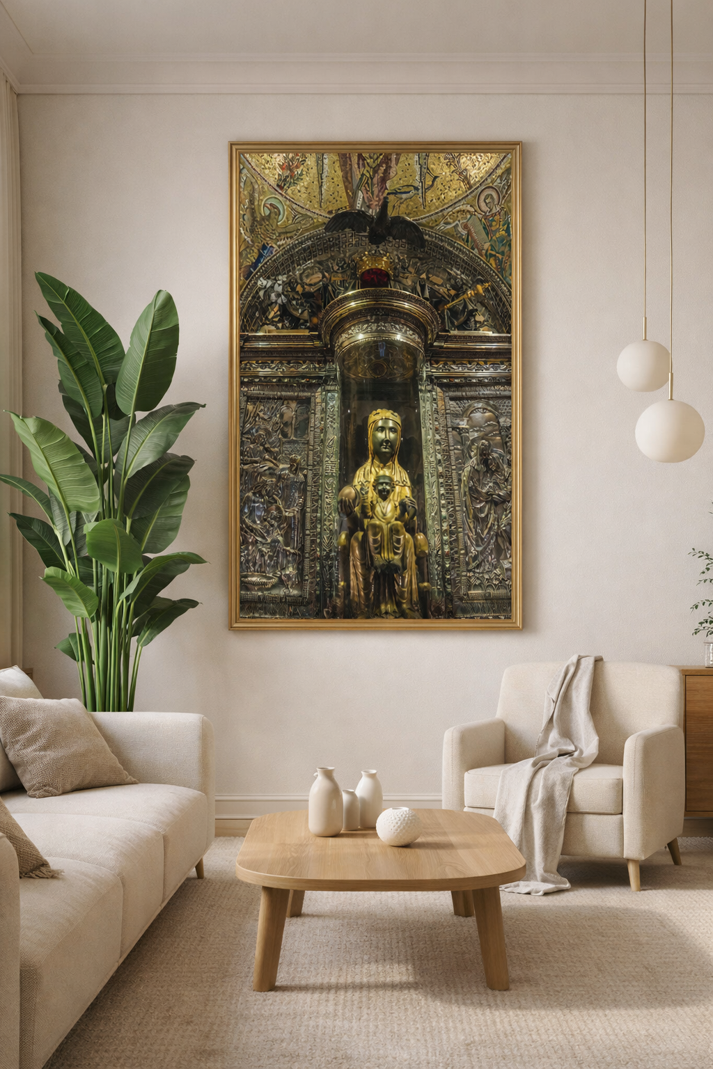 Nuestra Señora de Montserrat en Lienzo Mate Premium - Magic Dreams Collection