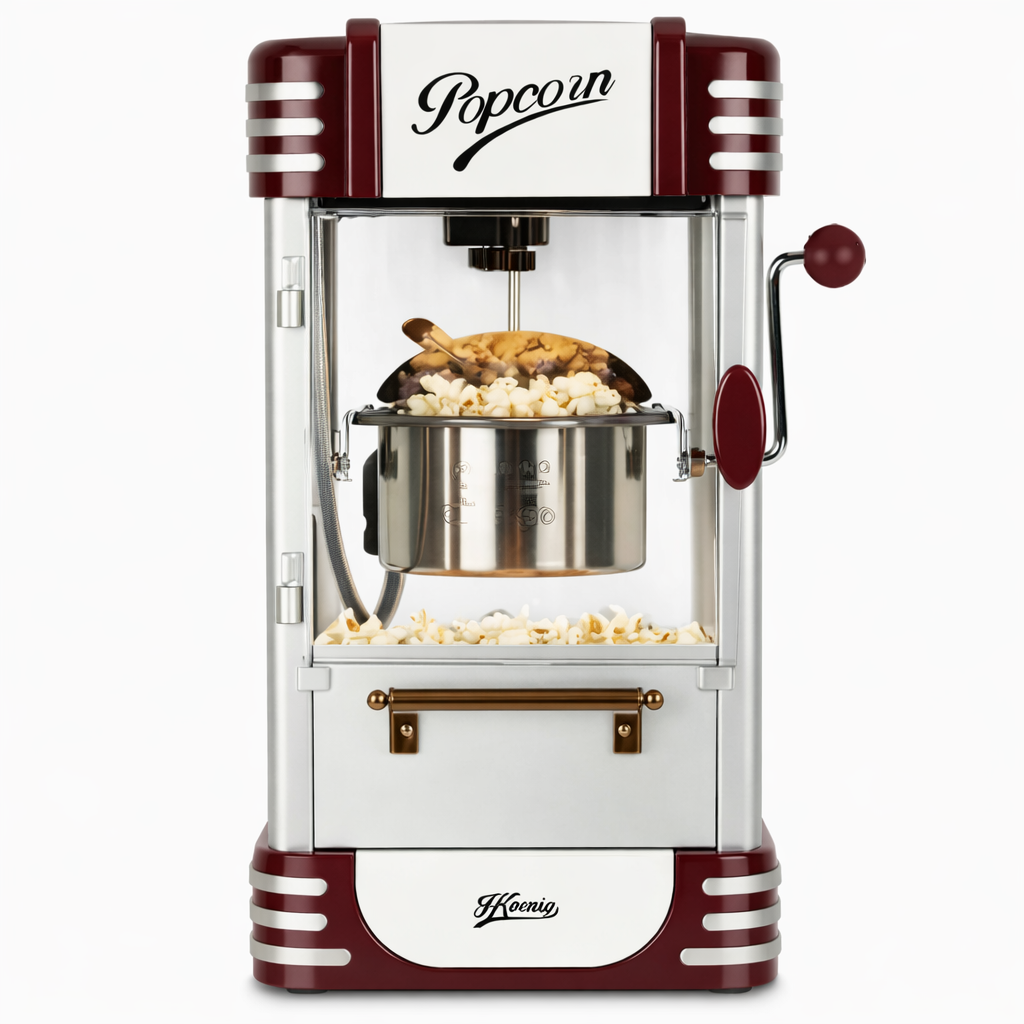 Máquina de Palomitas Retro H.Koenig — Estilo Cine Clásico - Magic Dreams Collection