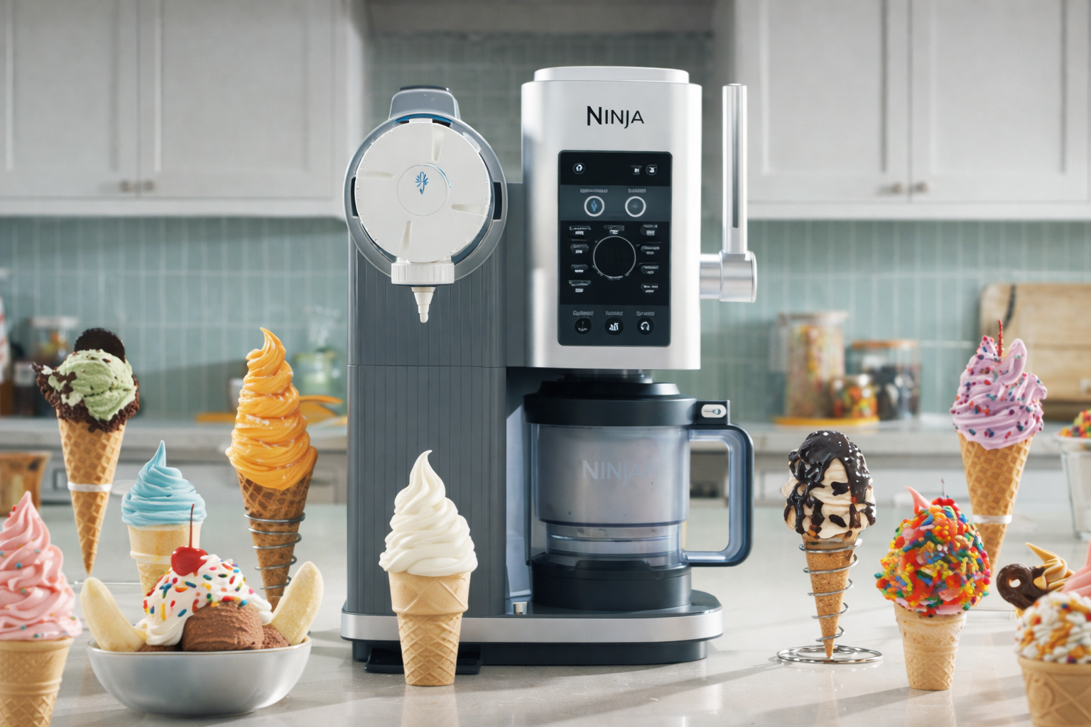 Ninja CREAMi Scoop & Swirl — Helados Creativos en Casa (2L, 13 Programas) — Magic Dreams Collection