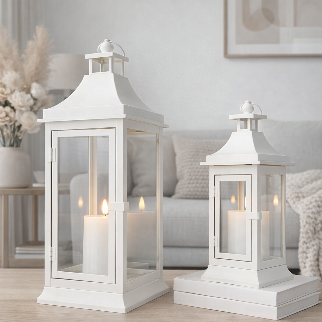 Set de Faroles Decorativos para Velas de Exterior 19.5” & 13” – Magic Dreams Collection