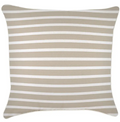 Funda de Cojín con Ribete Estilo Hampton Stripe Beige 60×60 – Magic Dreams Collection