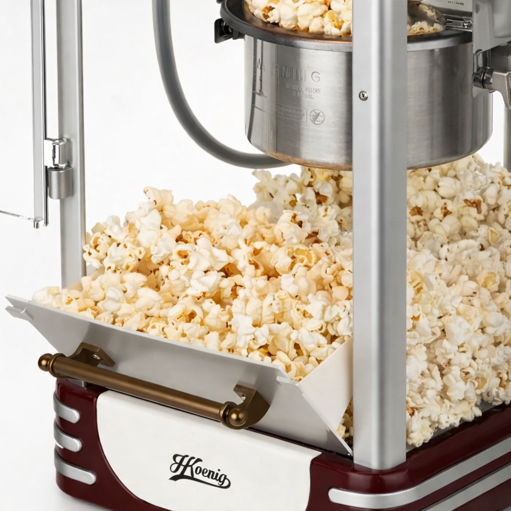 Máquina de Palomitas Retro H.Koenig — Estilo Cine Clásico - Magic Dreams Collection