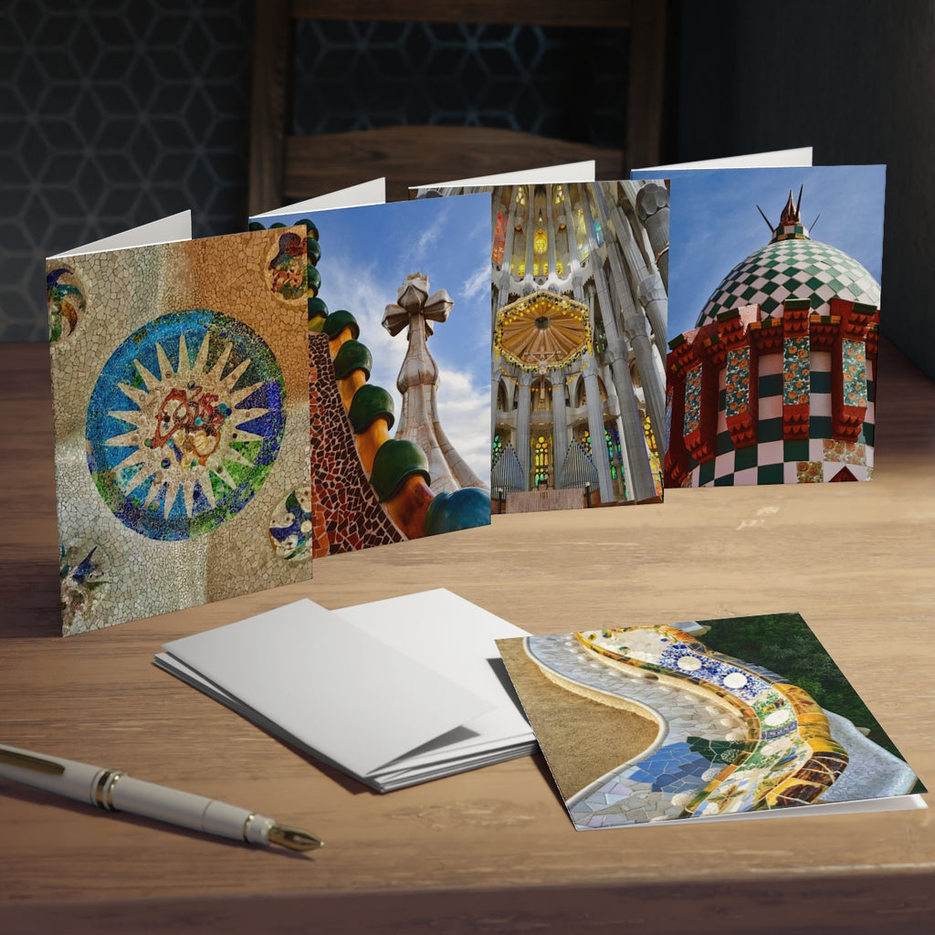 Tarjetas  arquitectura de Barcelona (pack de 5) — Modernismo de Gaudí  - Magic Dreams Collection